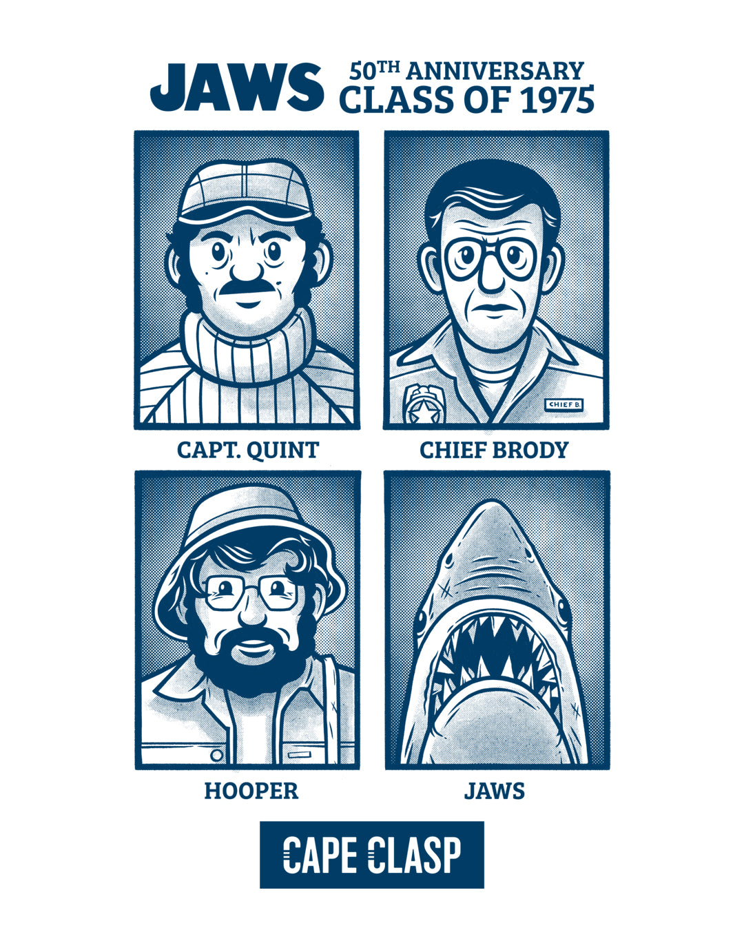 JAWS 50th Anniversary Tee – Class of 1975 Edition