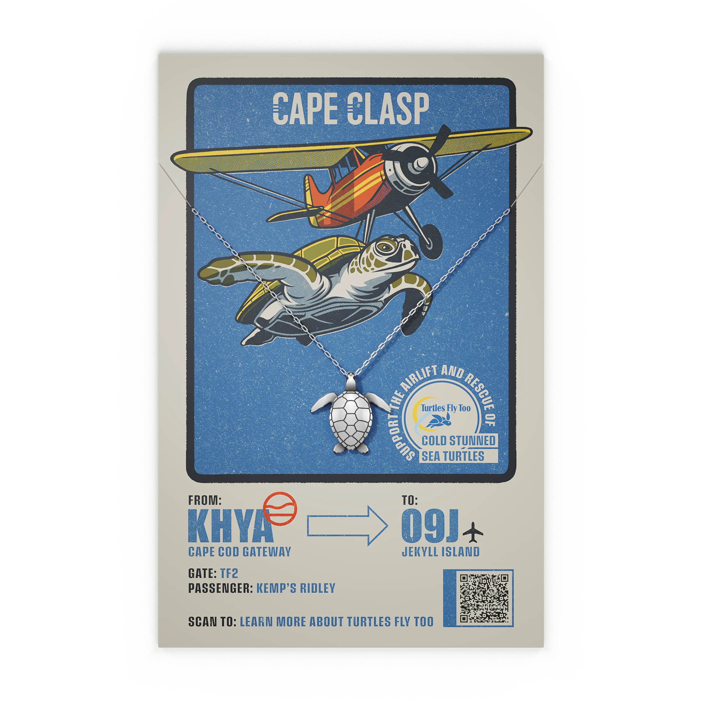 Turtle Flier Necklace