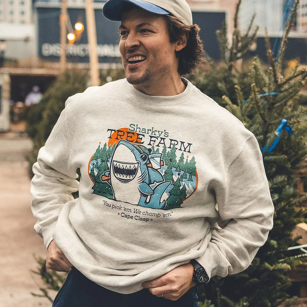 Sharky's Tree Farm Crewneck - Cape Clasp