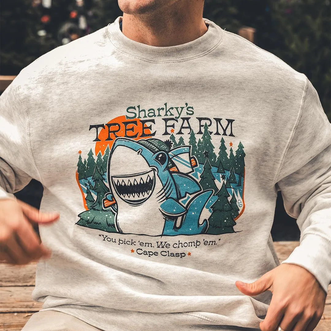 Sharky's Tree Farm Crewneck - Cape Clasp