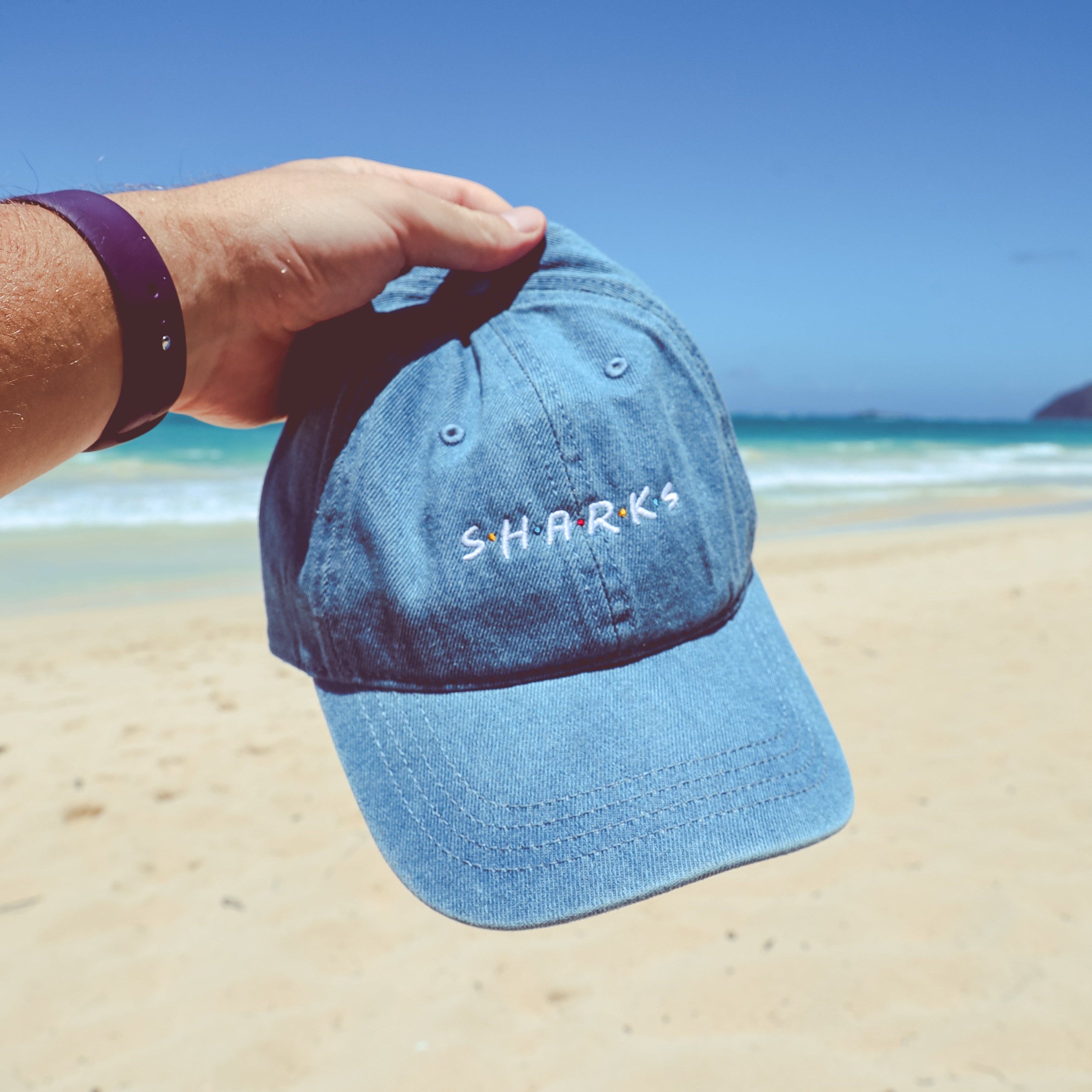 Sharks are Friends Denim Hat