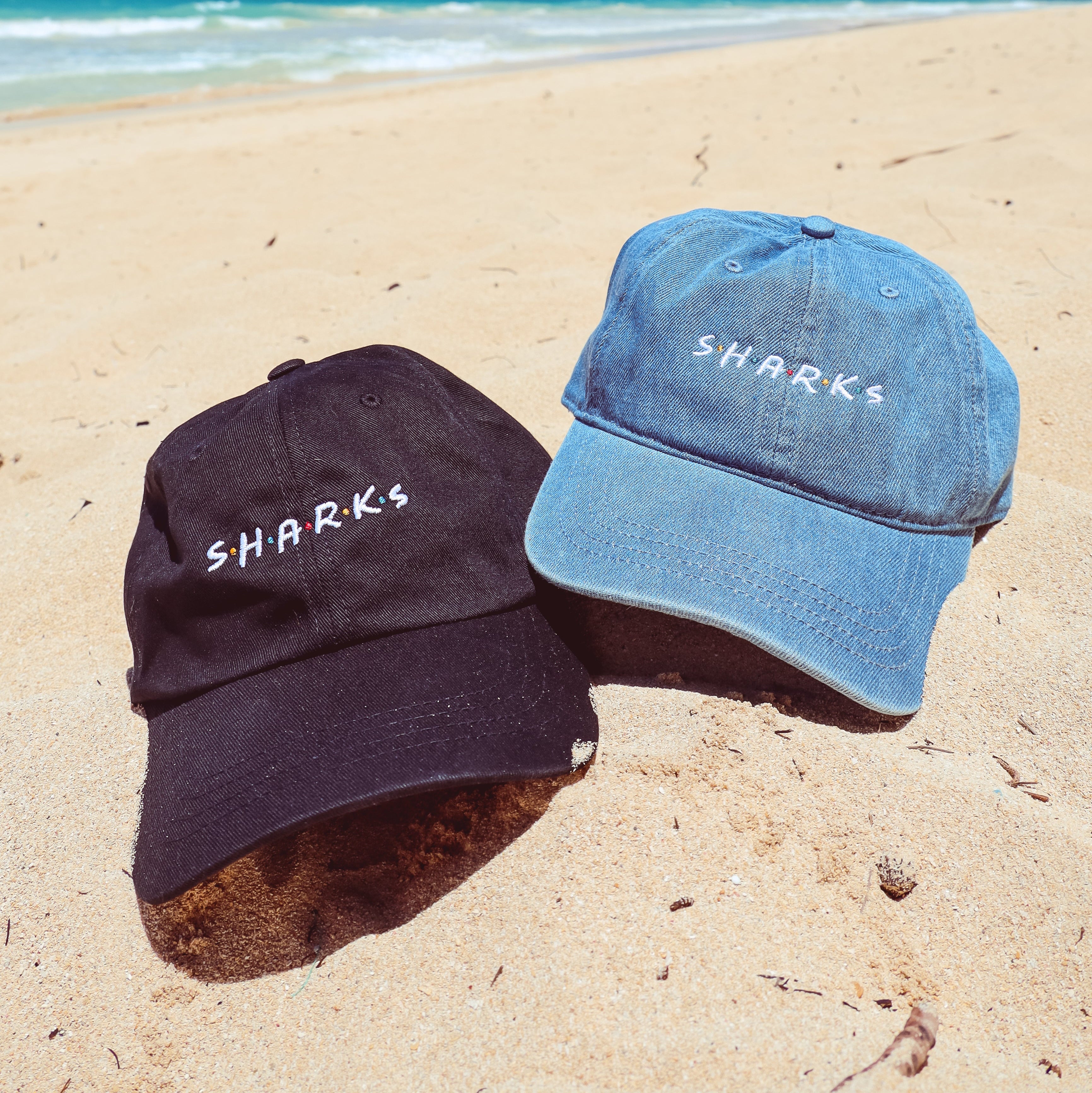 Sharks are Friends Dad Cap