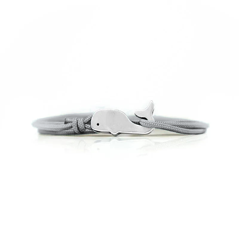 Whale Bracelet — Gray Gull — Silver