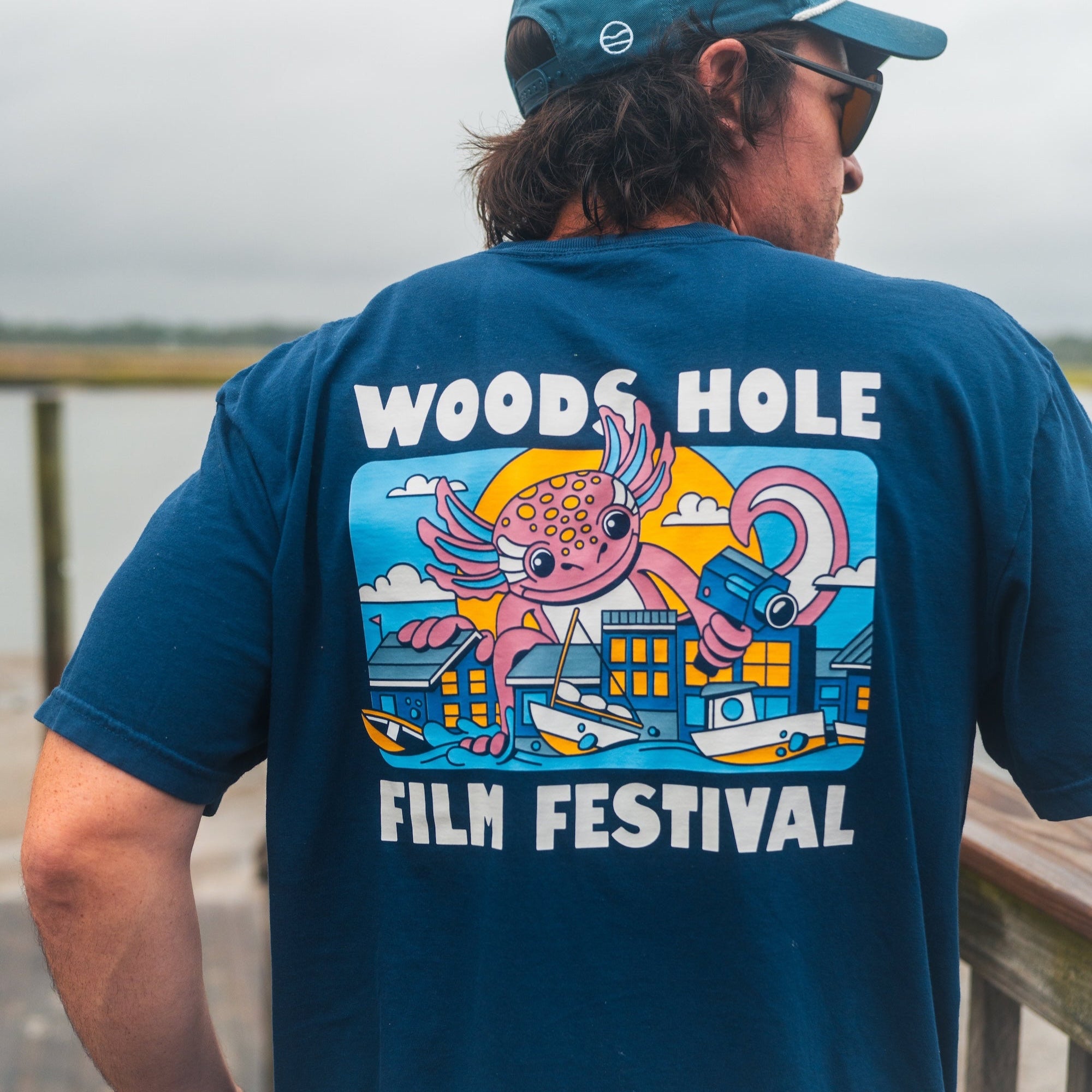 CC x WHFF Axolotl Navy Tee