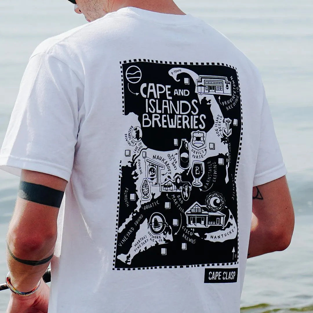 Cape Cod Brewery Passport Tee - Cape Clasp