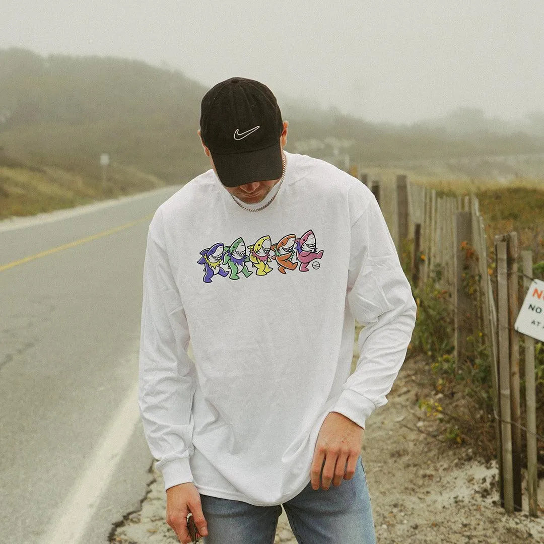 Dancing Sharks Long Sleeve - Cape Clasp