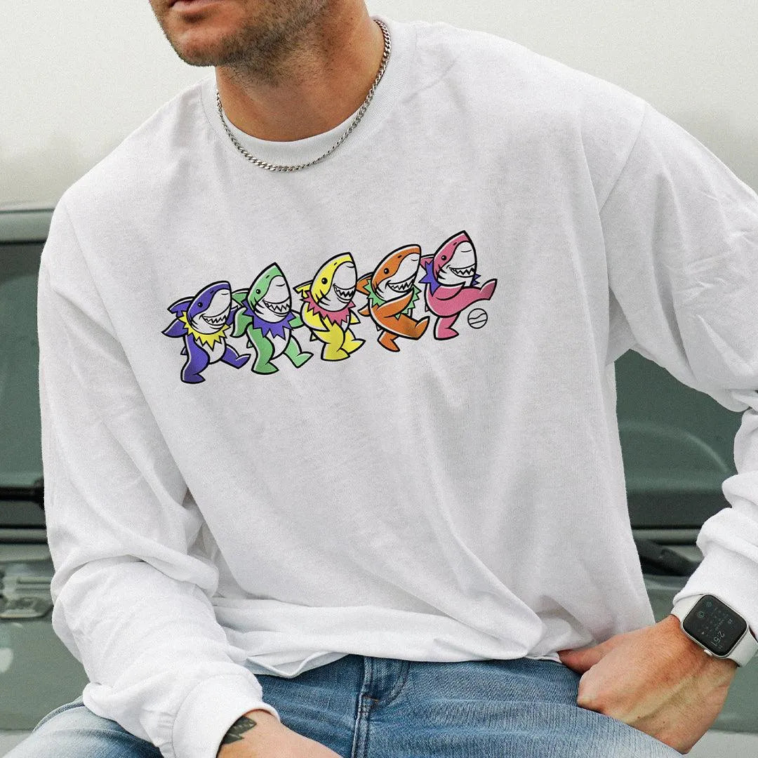 Dancing Sharks Long Sleeve - Cape Clasp