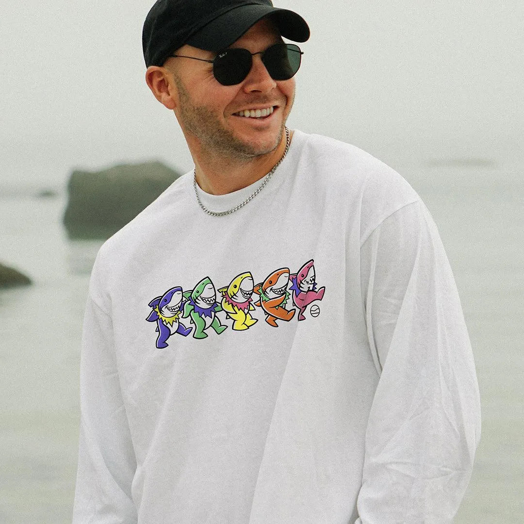 Dancing Sharks Long Sleeve - Cape Clasp