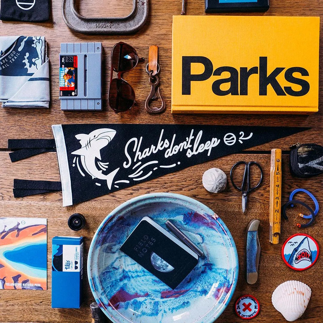 Sharks Don't Sleep Pennant - Cape Clasp