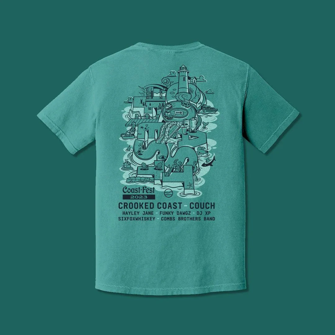 2023 Coast-Fest Logo Tee - Cape Clasp