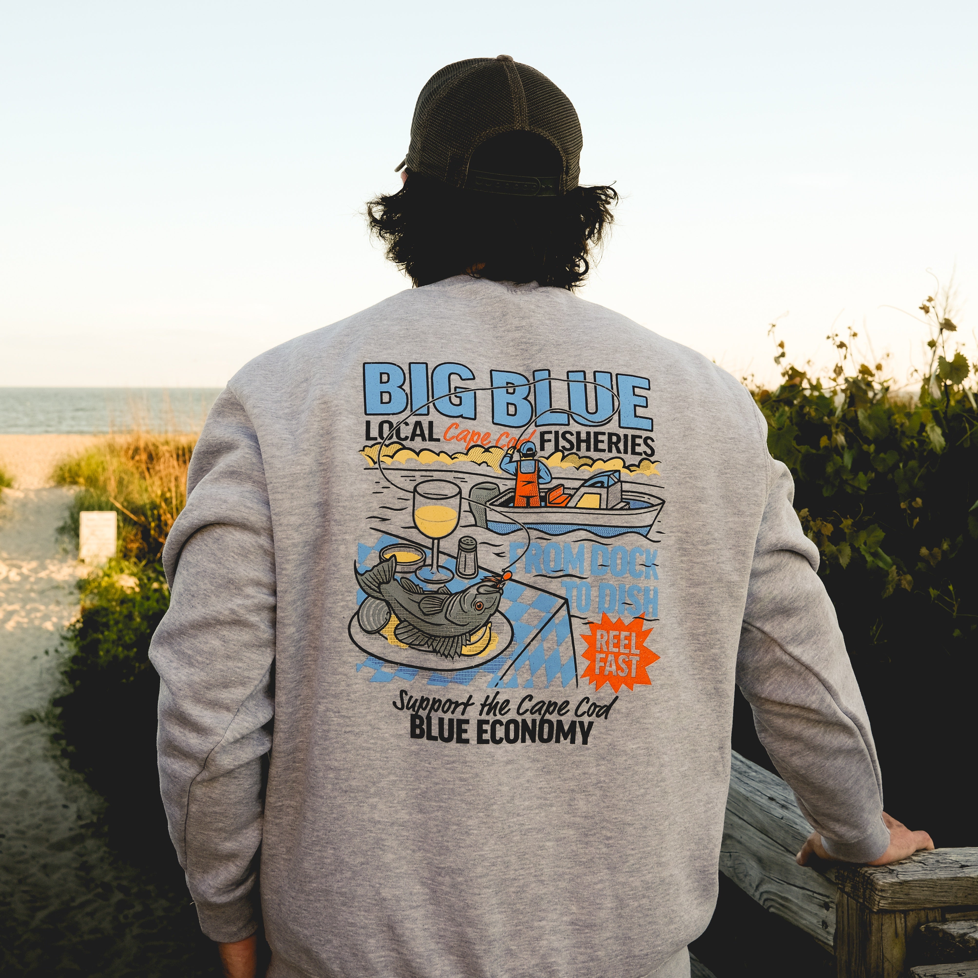Big Blue Charter Crewneck