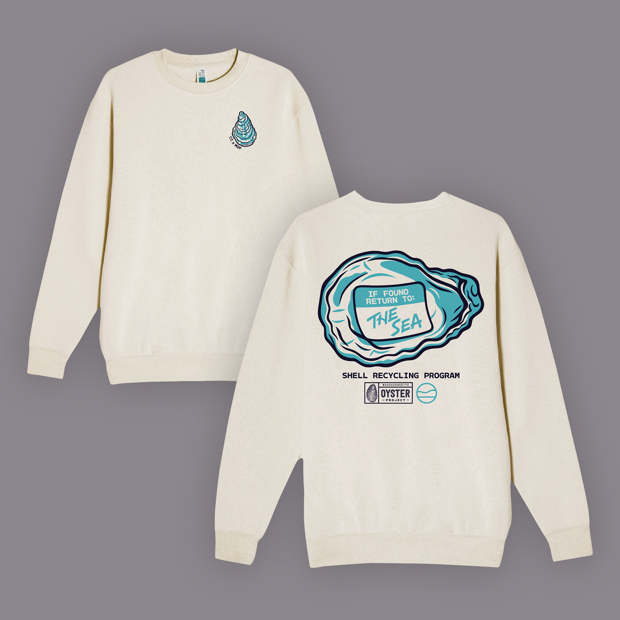 CC x MOP Shell Recycling Crewneck