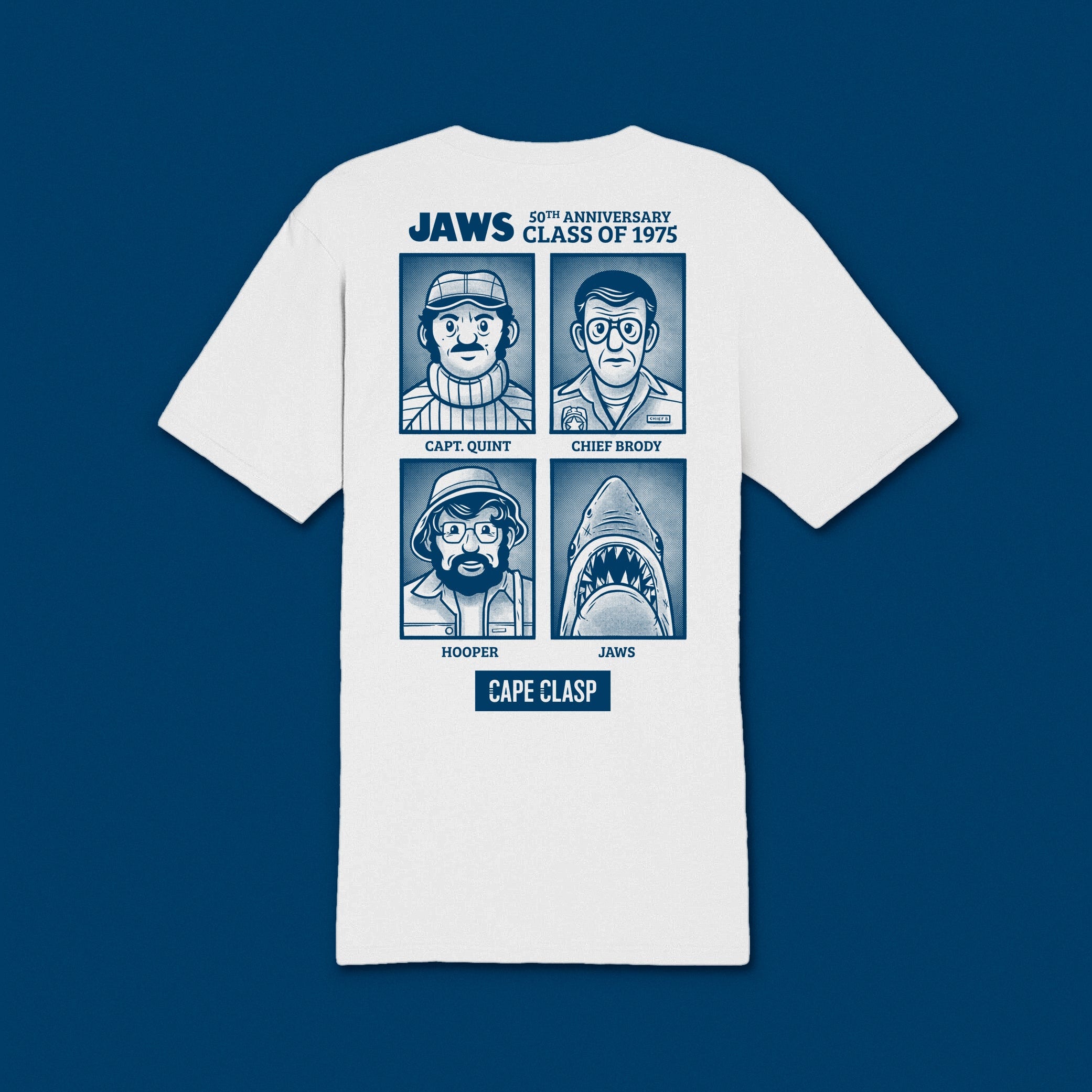 JAWS 50th Anniversary Tee – Class of 1975 Edition – Cape Clasp