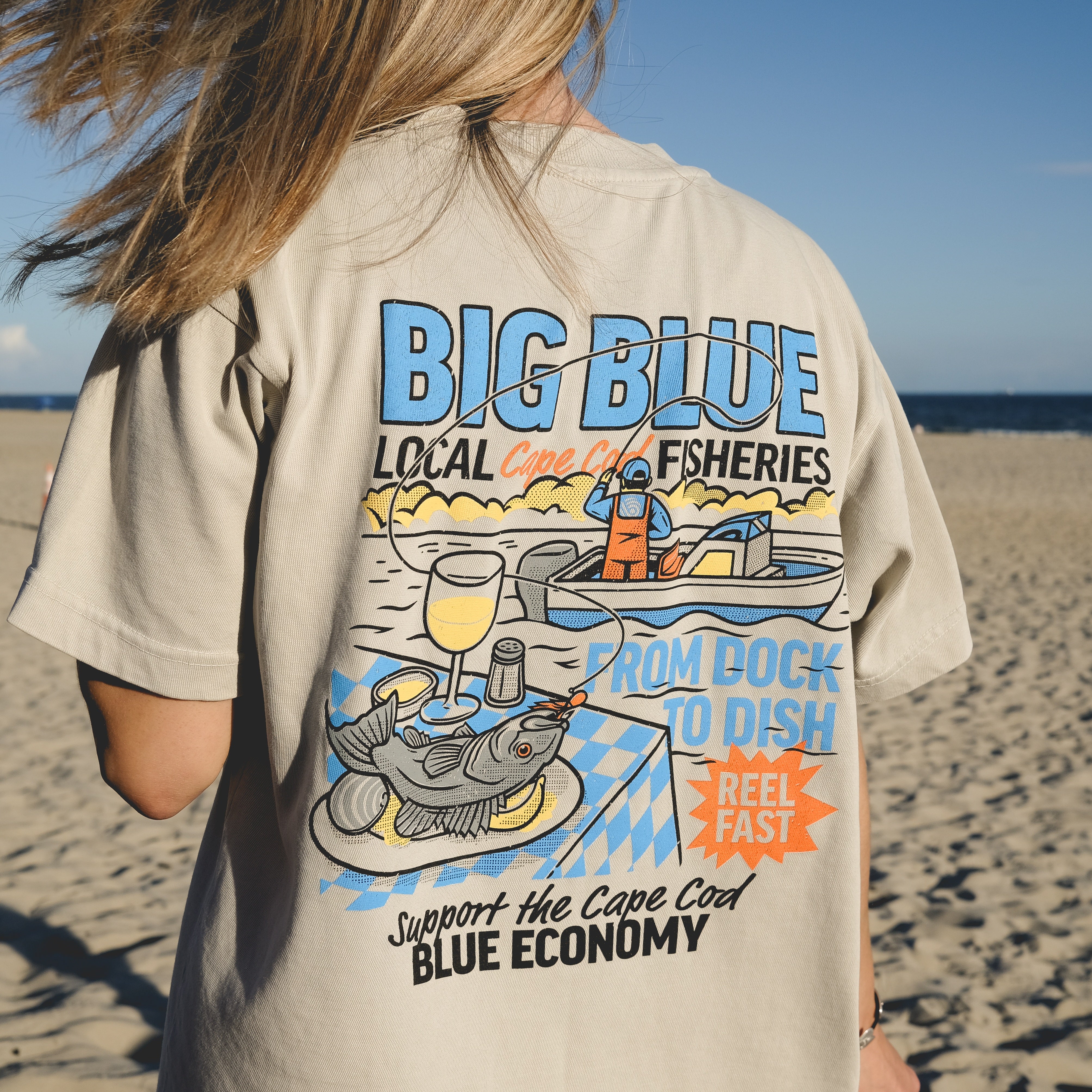 Big Blue Charter Tee Shirt – Cape Clasp