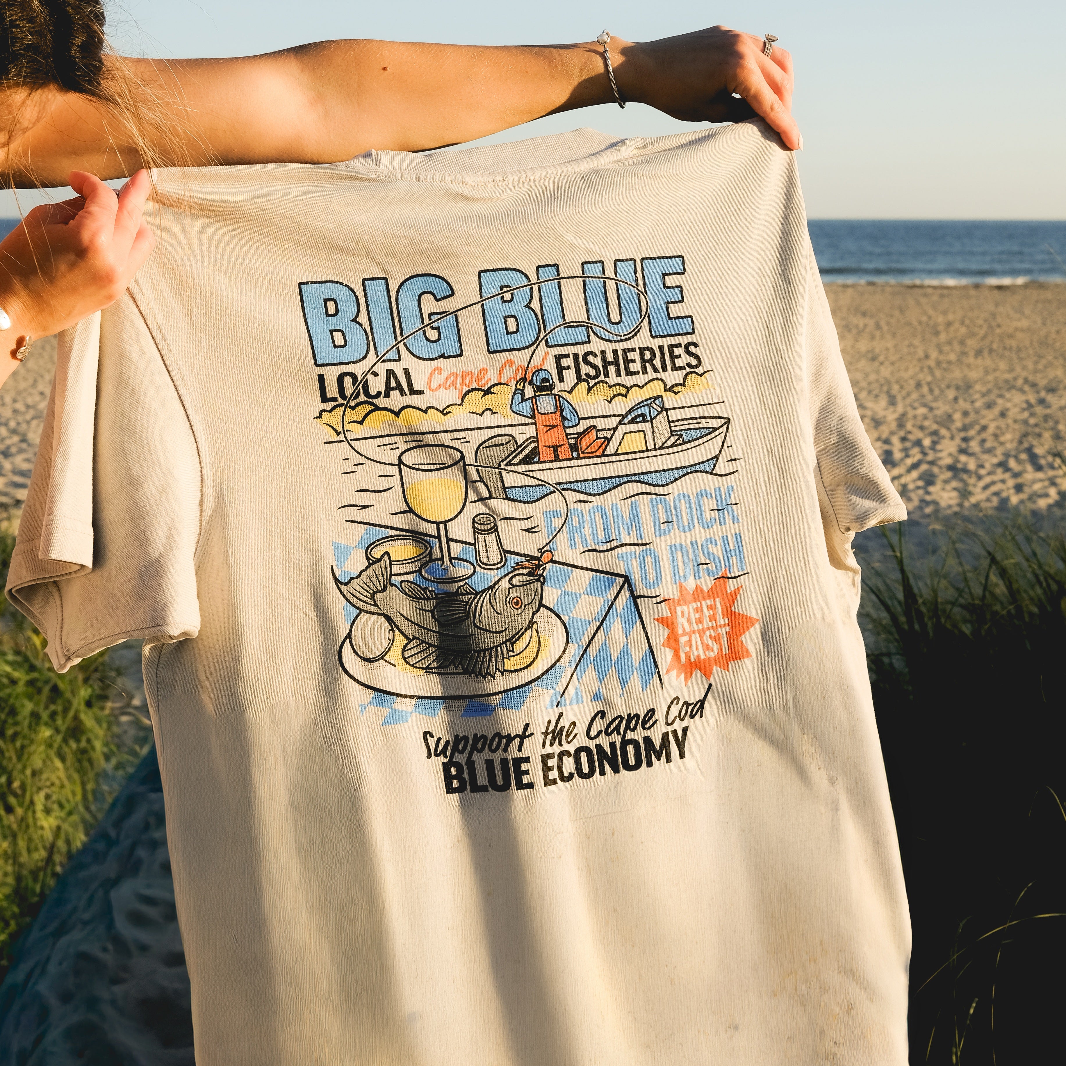 Big Blue Charter Tee Shirt