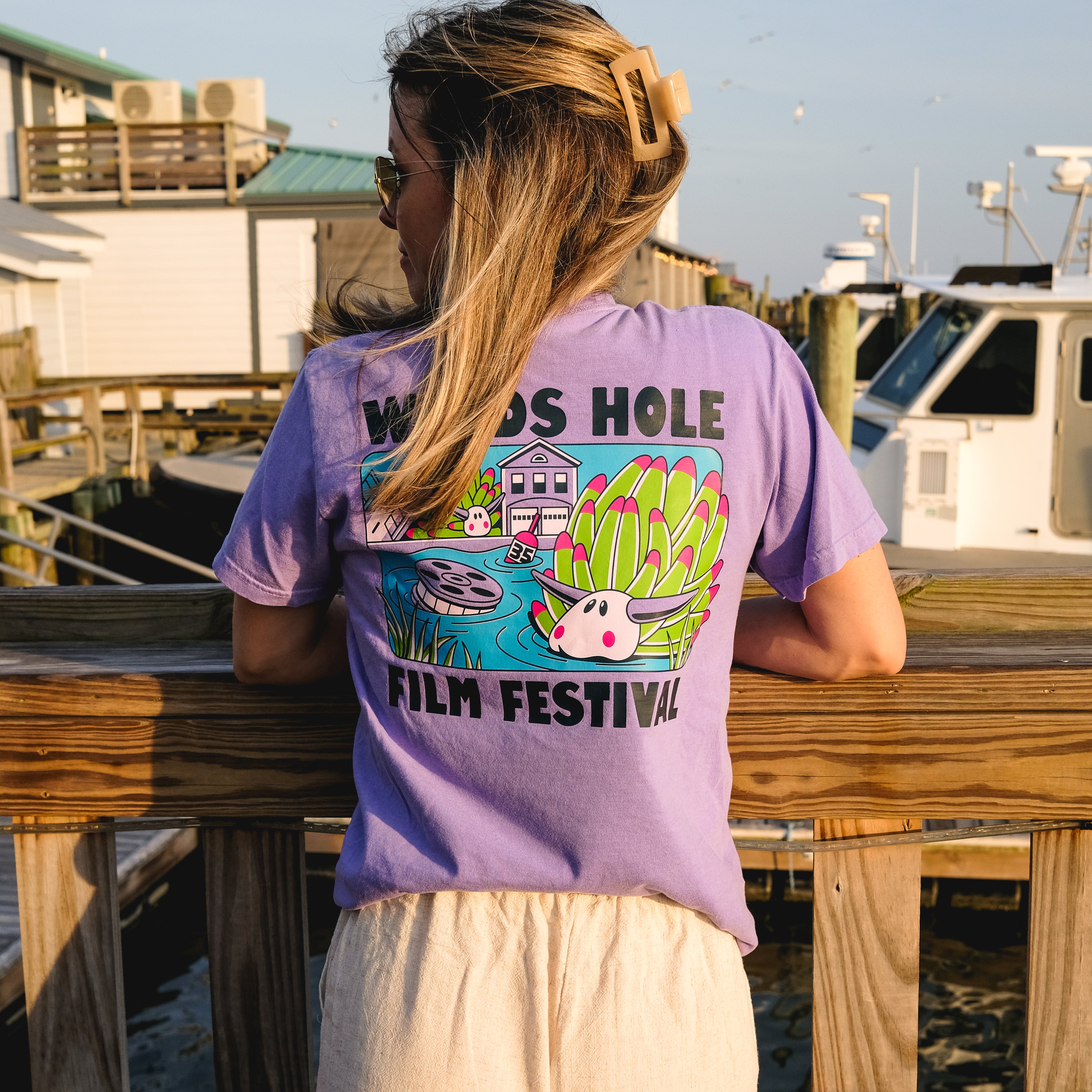 CC x WHFF Leaf Sheep Violet Tee