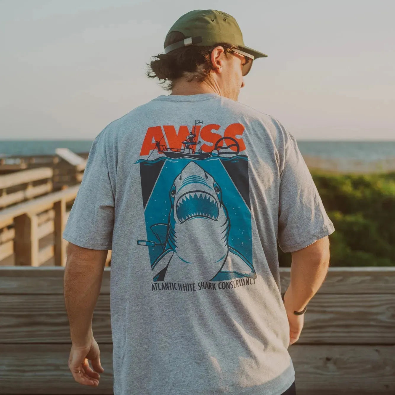 AWSC Shark Research Tee (F&F) - Cape Clasp