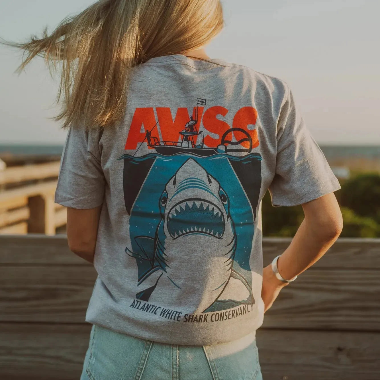 AWSC Shark Research Tee (F&F) - Cape Clasp