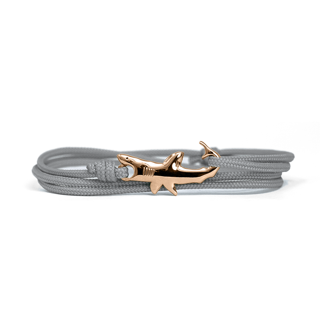 Great White Shark Bracelet — Gray Gull — Bronze