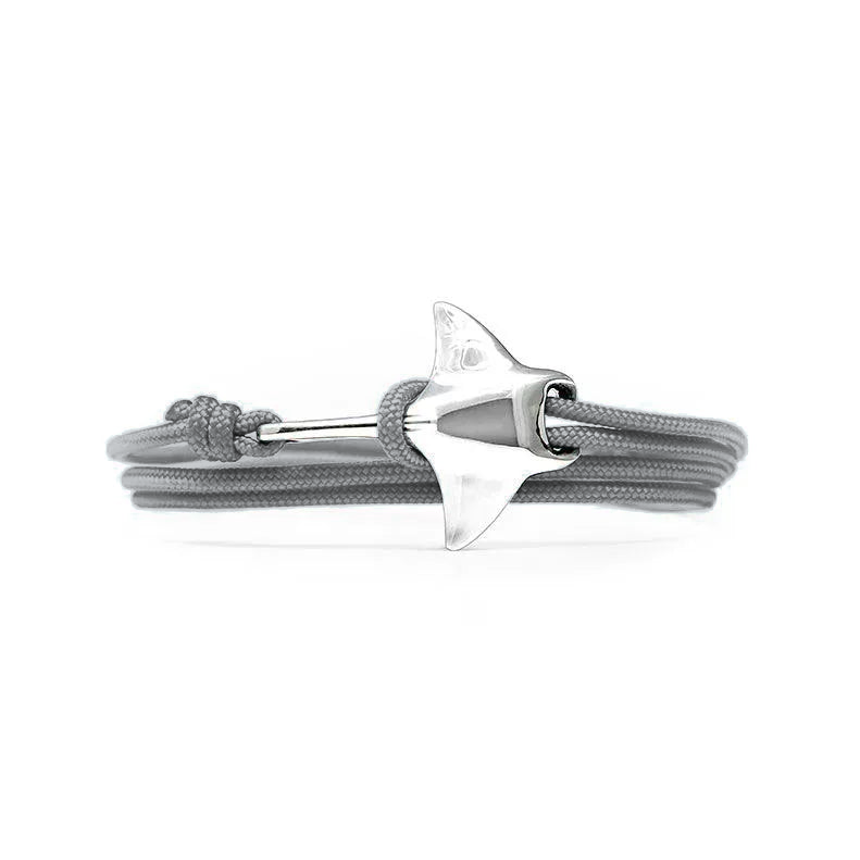 Manta Ray Bracelet — Gray Gull — Silver