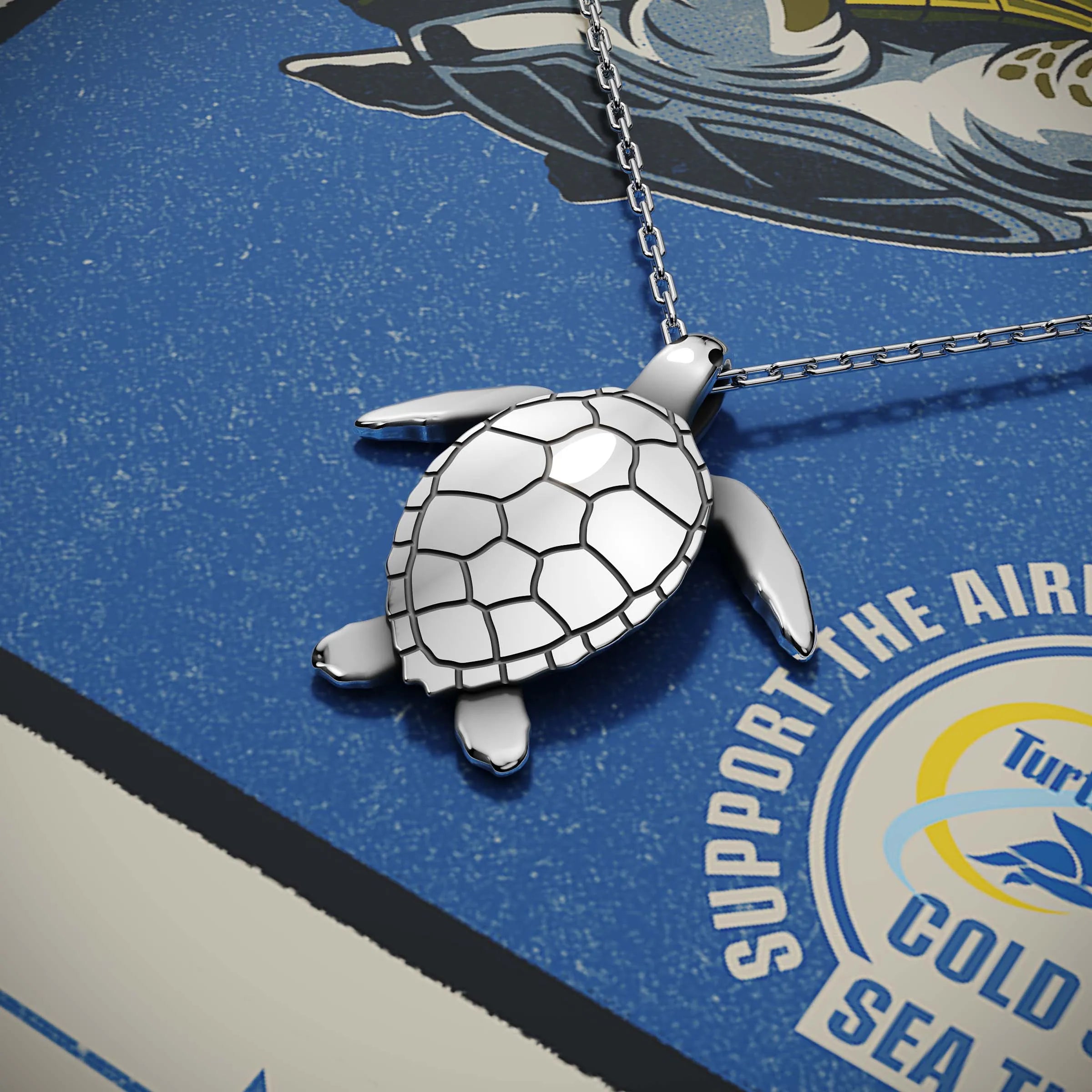 Turtle Flier Necklace