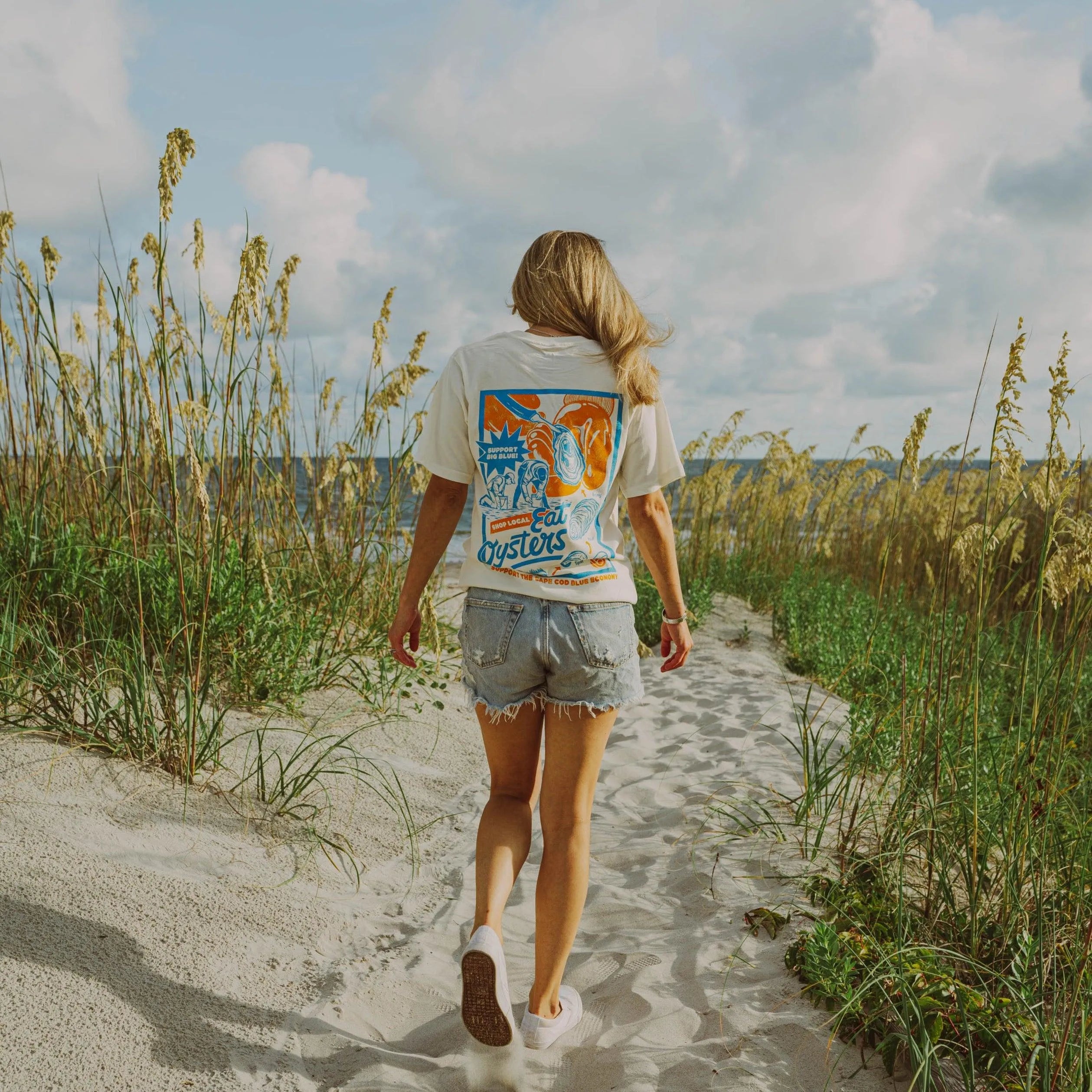 Support Big Blue Tee - Cape Clasp