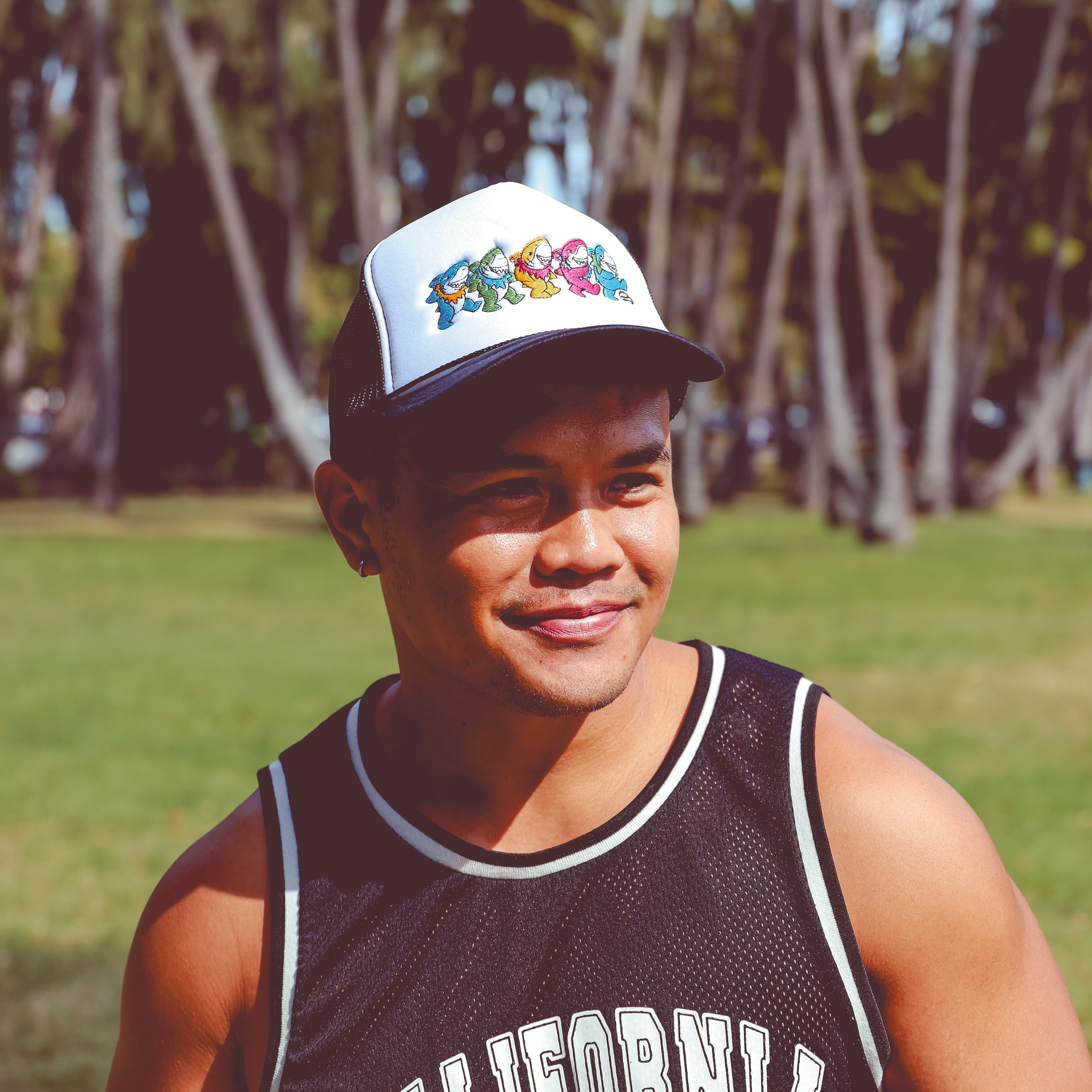 Dancing Sharks Foam Trucker Hat