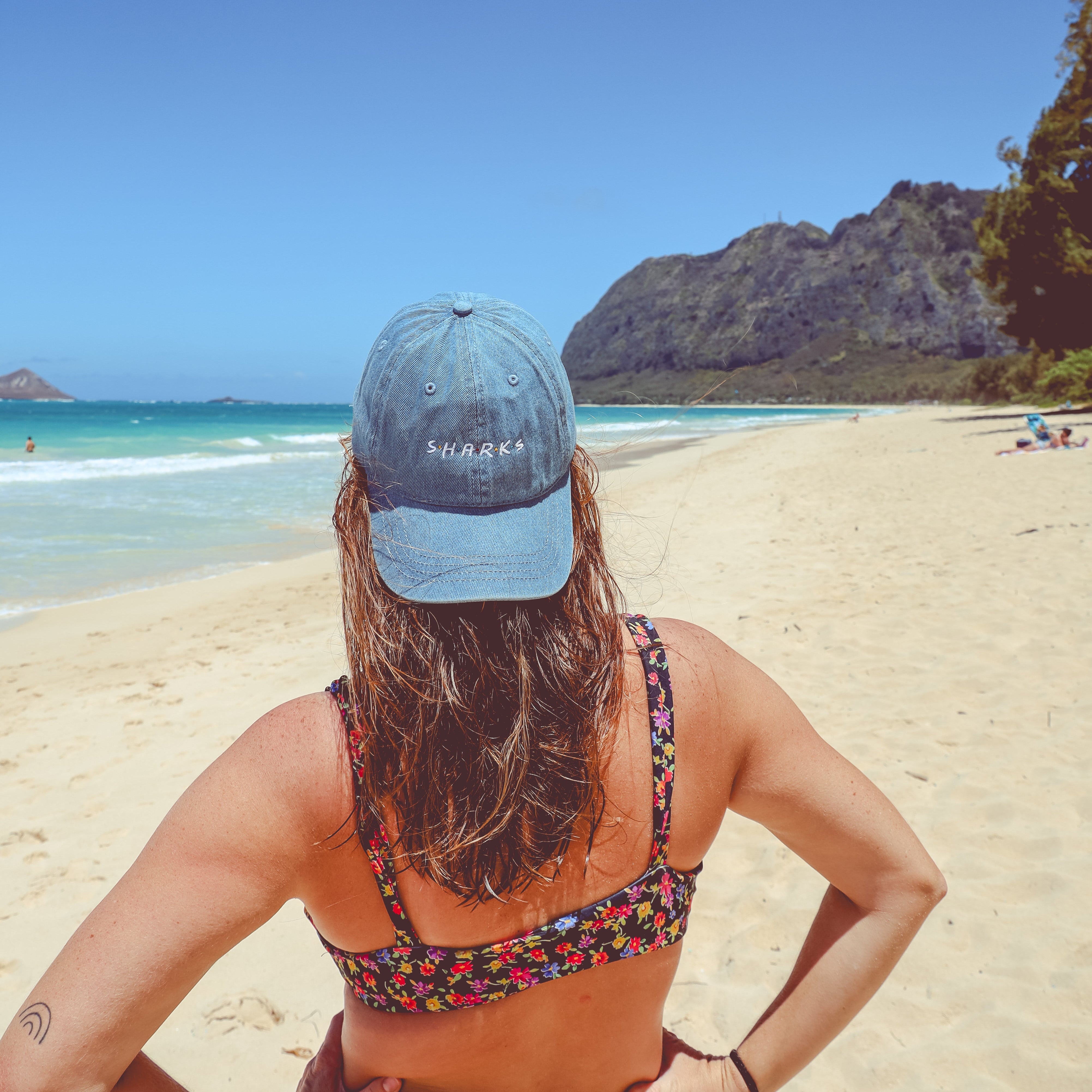 Sharks are Friends Denim Hat