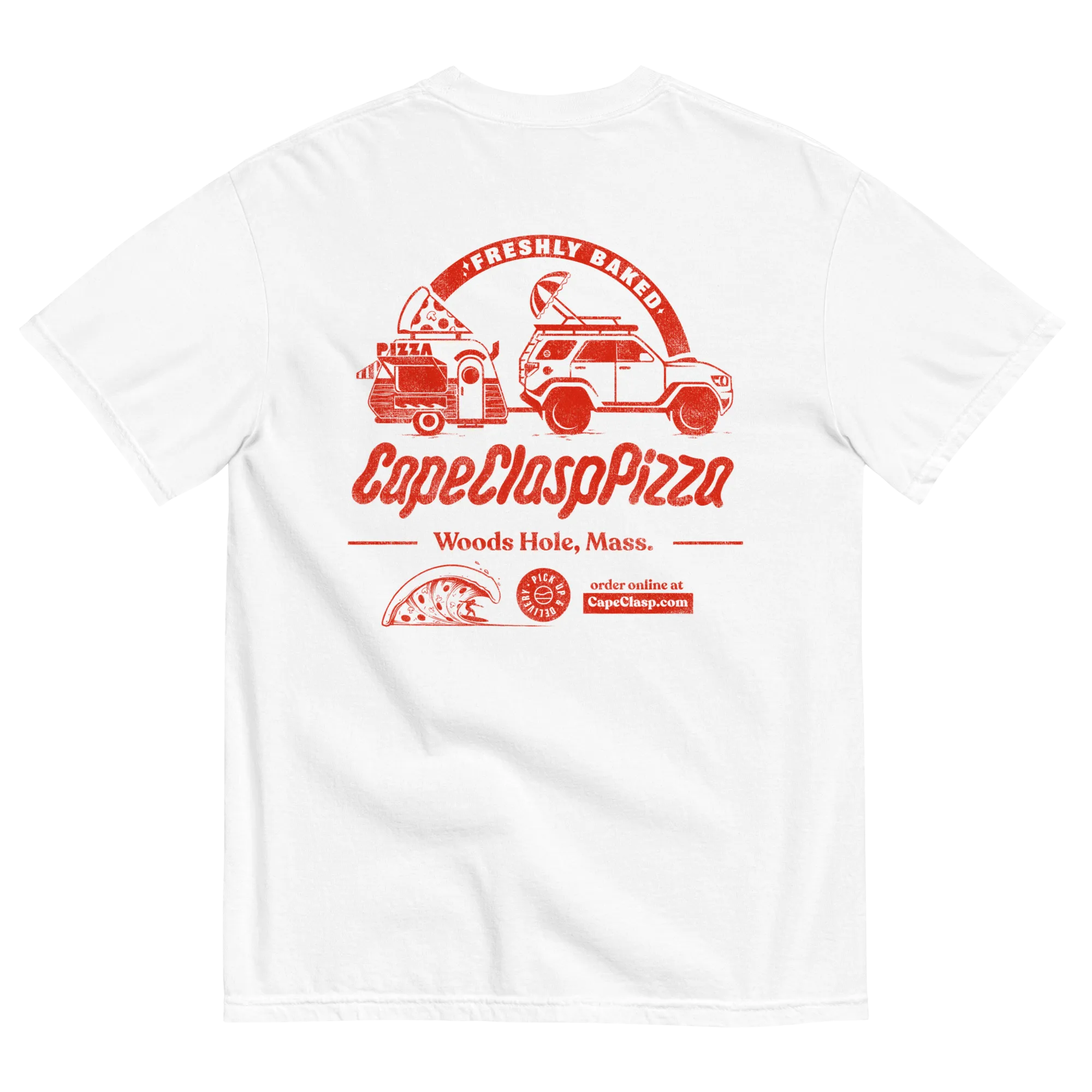 Cape Clasp Pizza Tee