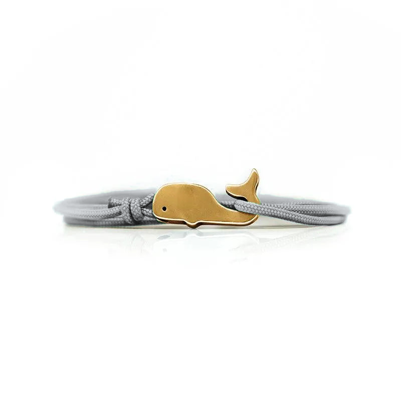 Whale Bracelet — Gray Gull — Bronze