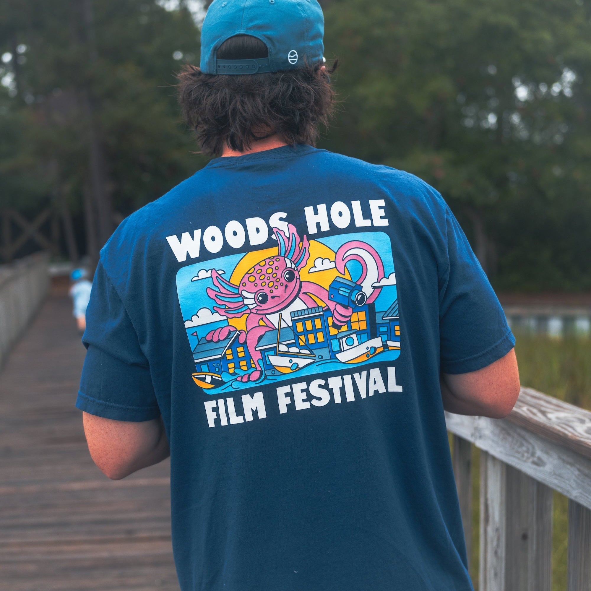 CC x WHFF Axolotl Navy Tee