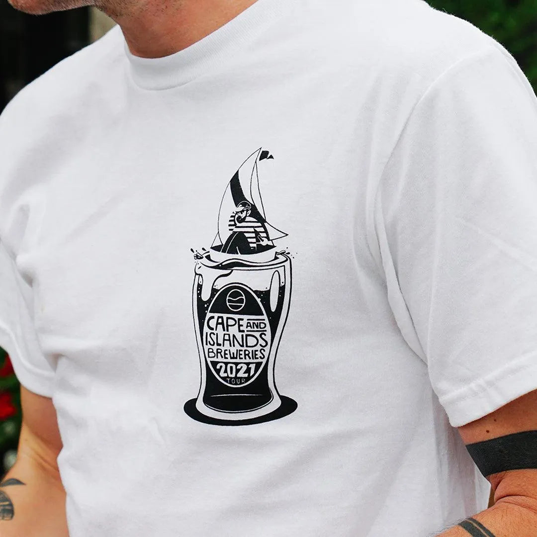 Cape Cod Brewery Passport Tee - Cape Clasp