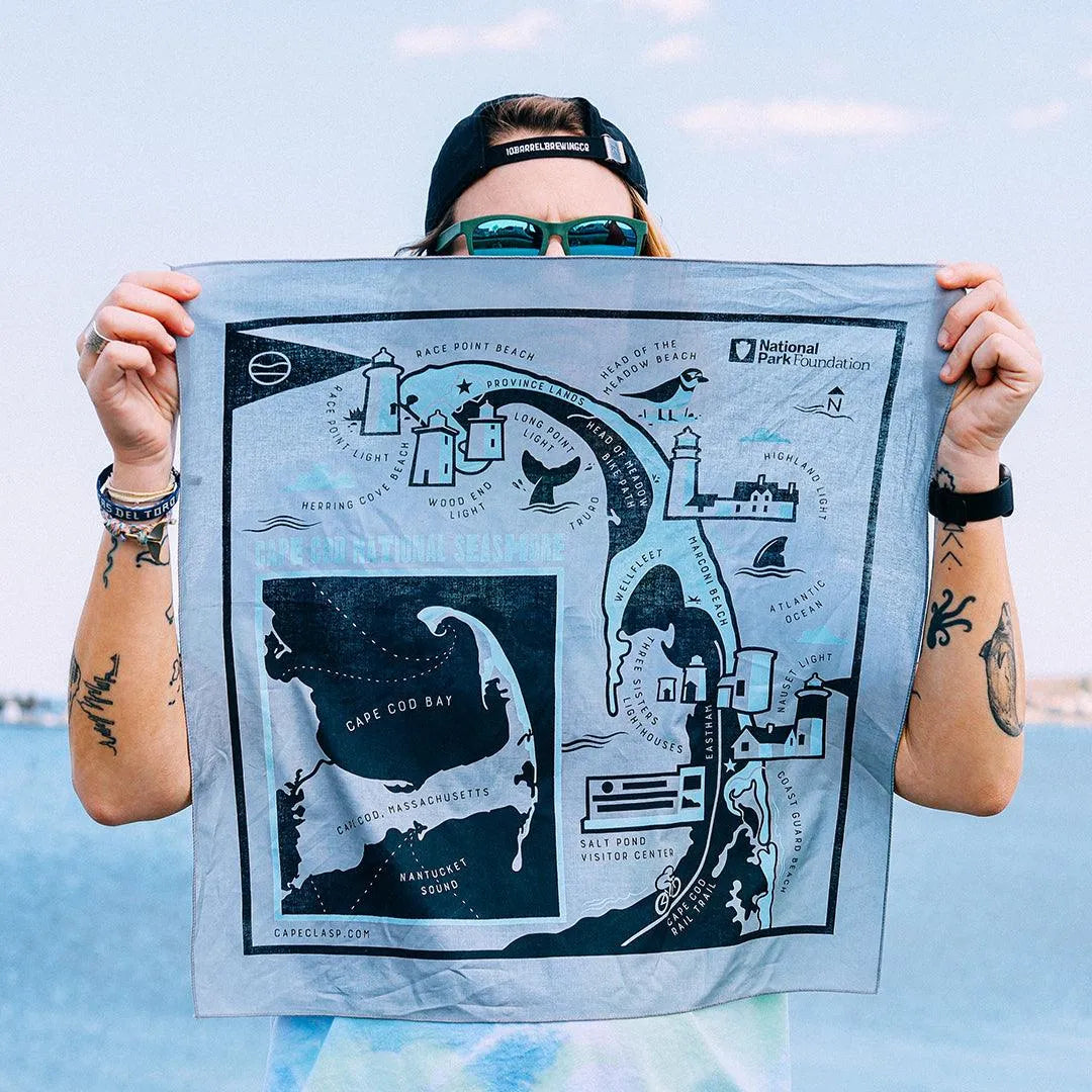 Cape Cod National Seashore Bandana - Cape Clasp