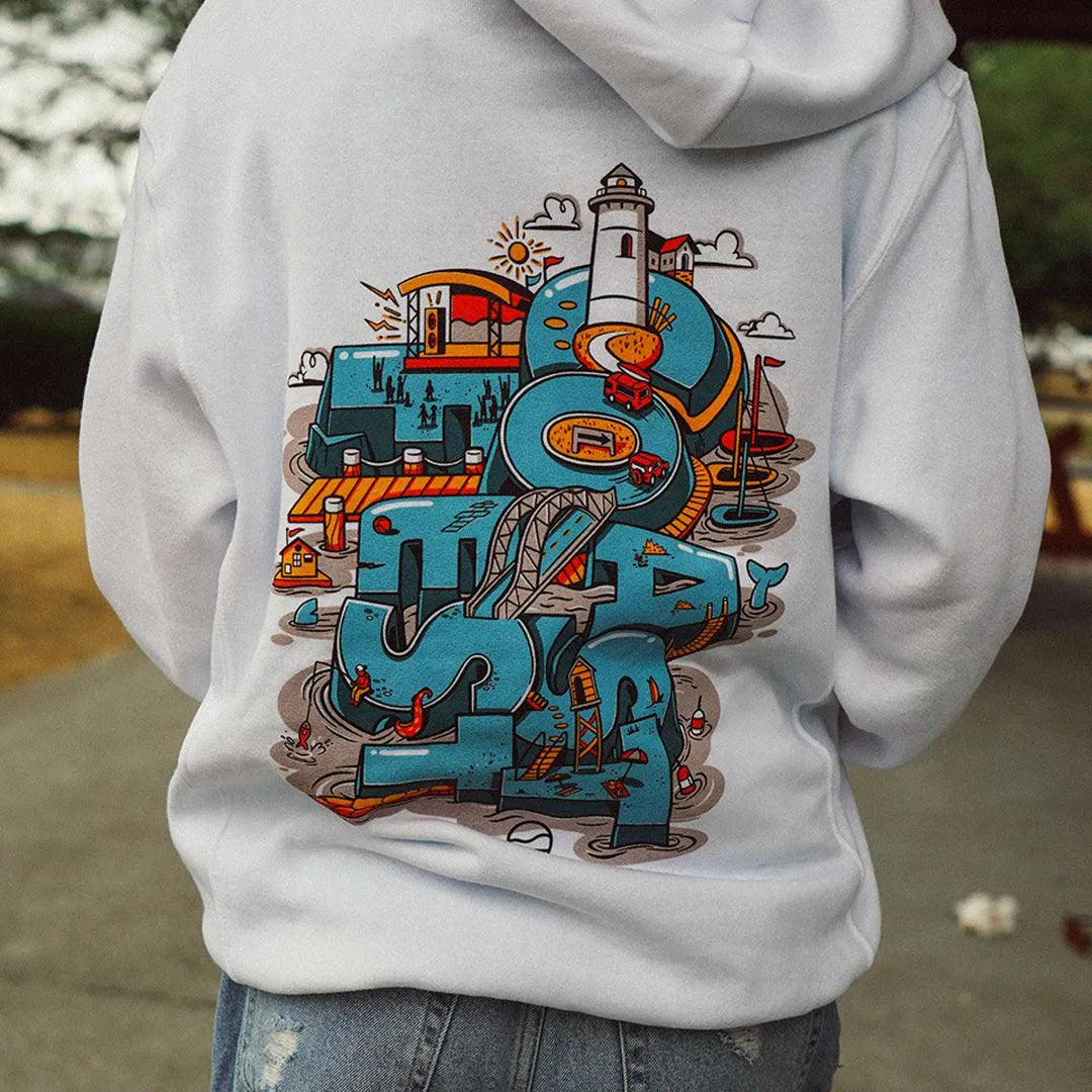 Coast-Fest Embroidered Hoodie - Cape Clasp