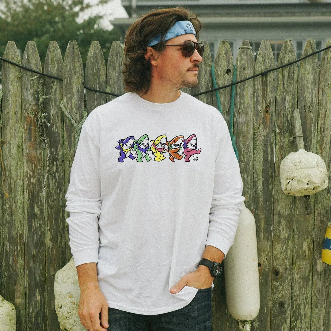Dancing Sharks Long Sleeve - Cape Clasp