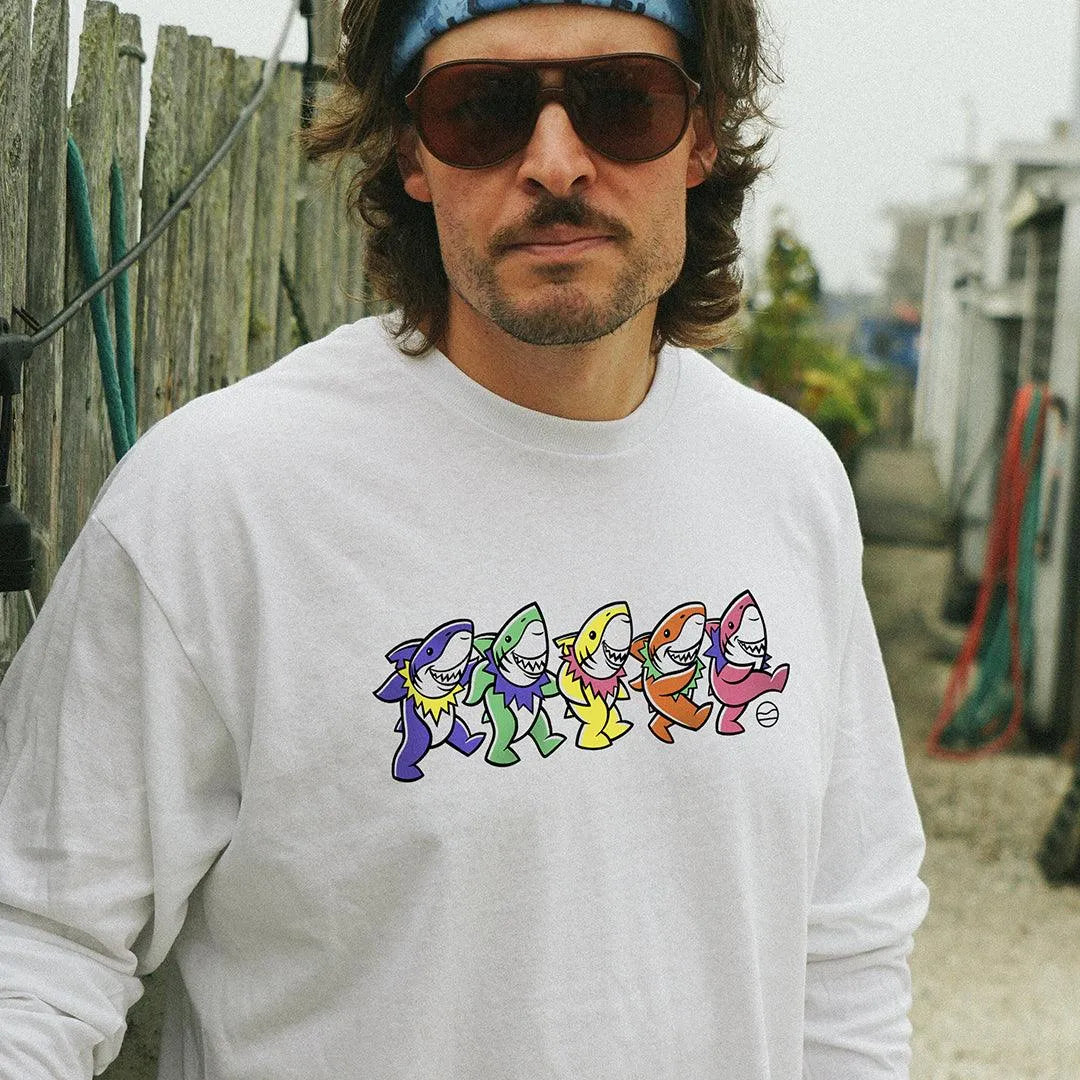 Dancing Sharks Long Sleeve - Cape Clasp