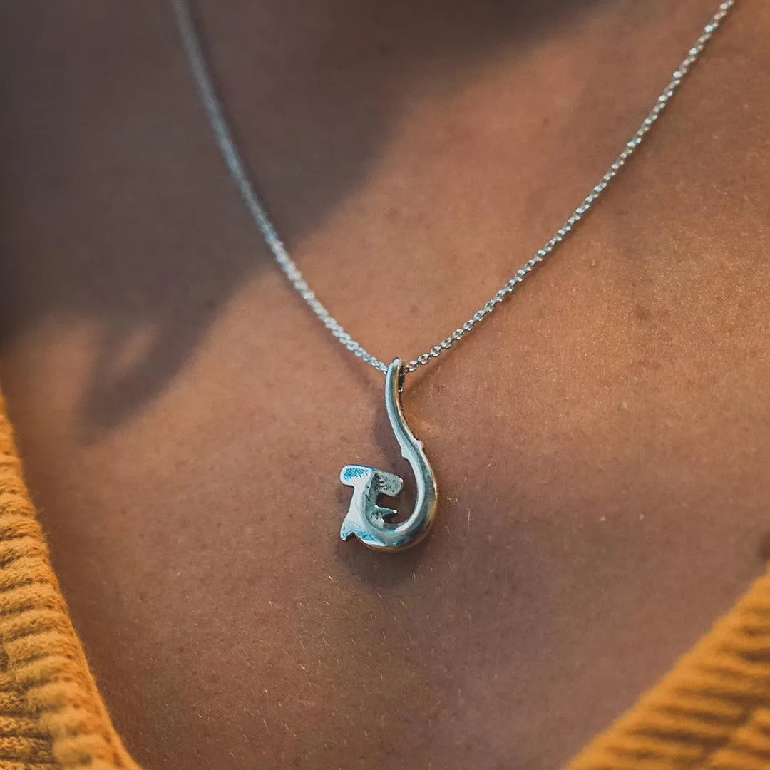 Shark hook necklace hotsell
