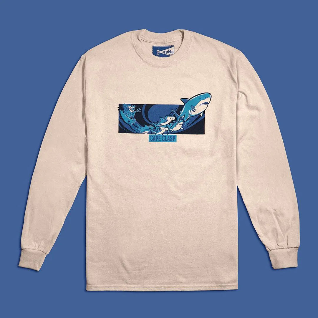 Santa Jaws Long Sleeve Tee - Cape Clasp