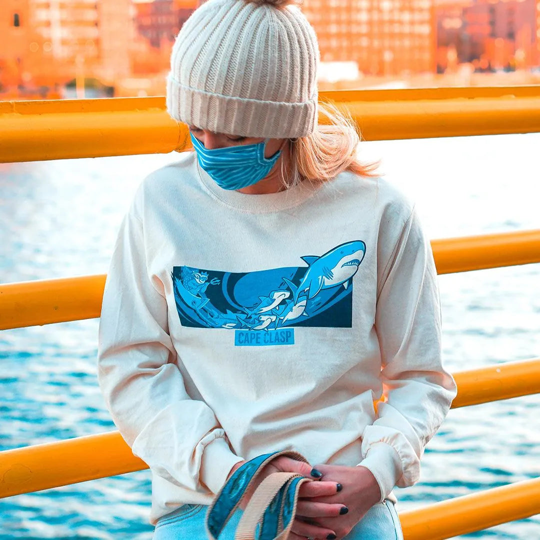 Santa Jaws Long Sleeve Tee - Cape Clasp