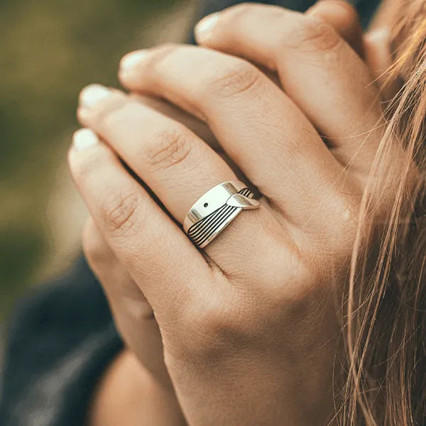 Whale Ring Cape Clasp Jewelry For Marine Life Causes